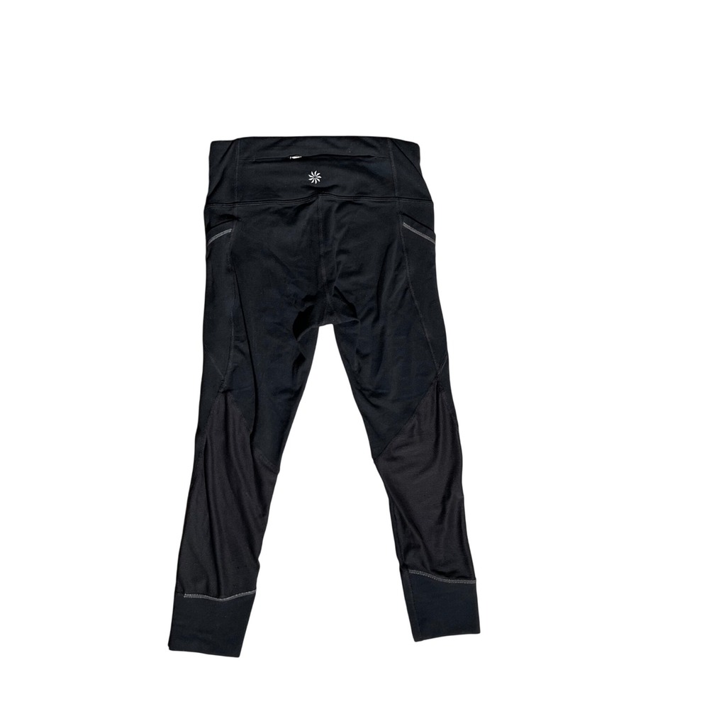 Athleta Black Workout Cropped Leggings with Pockets Activewear